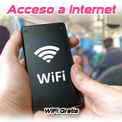 Toda nuestra flota tienen WIFI Gratis